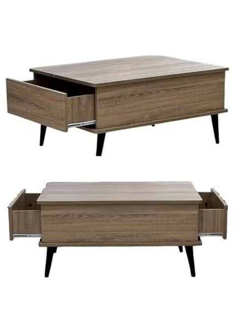 Coffee Table With Storage Drawers 80x60x40 CM