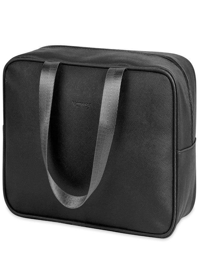Narwey Full Size Toiletry Bag Women Large Cosmetic Bag Travel Makeup Bag Organizer Medicine Bag for Toiletries Essentials Accessories (Large, Black) - Image 1