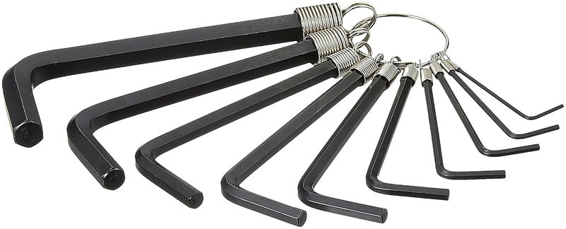 Stanley STANLEY STMT692138 Metric Hex Key Ring Set Black Phosphate 10pc 430g  - Image 1