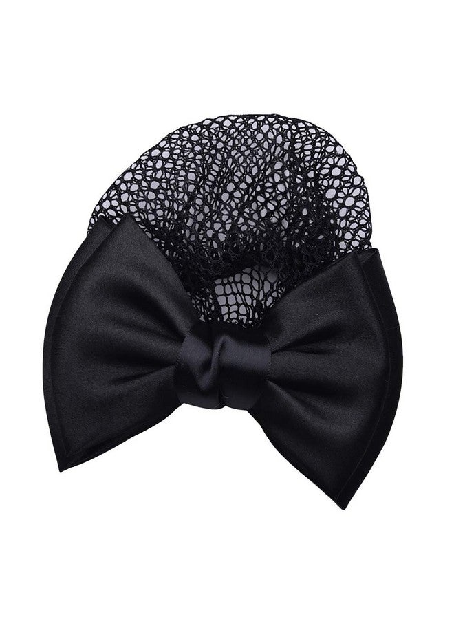 GSHLLO 2 Pcs Bowknot Hair Snood Net Barrette Bun Cover Bow Hair Clip Xmas Gifts for Women Lady - Image 4