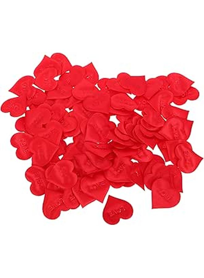 100Pcs Red Heart Confetti Sponge Petal Decorations 3 5cm For Valentine Wedding Table Scatter Party Supplies - Image 1