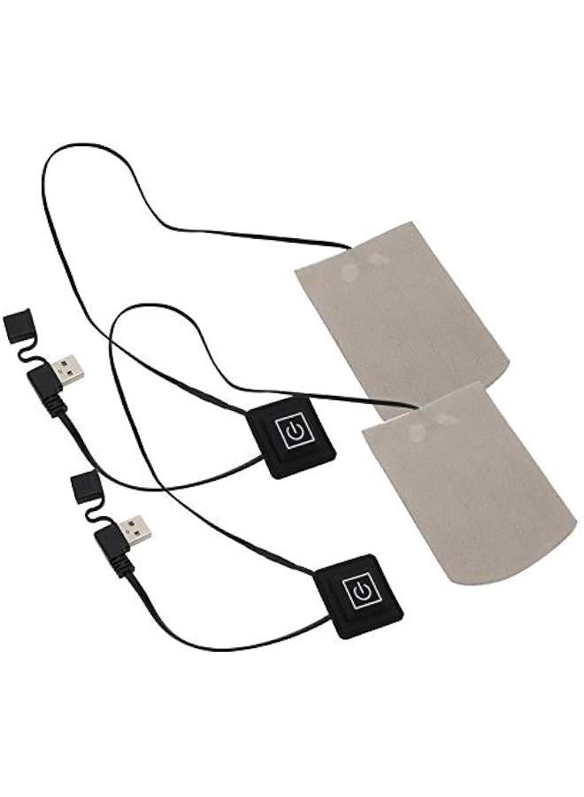 Generic Heated Insole , 77 122℉ 2Pcs Heating Pad Composite Fiber Electric Socks Heater Film USB Winter Keep Warm for Outdoor Sports Fishing Camping Heating The Soles of Socks  - Image 1