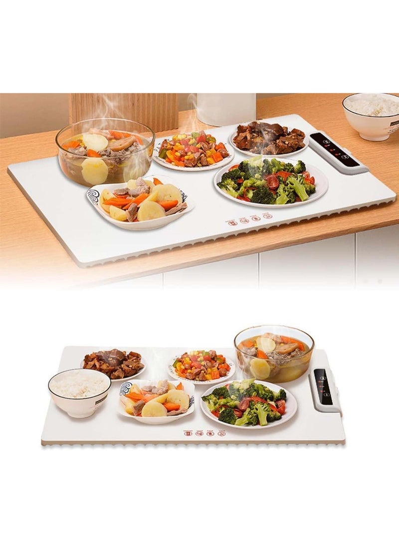 Relex Silicone Electric Warming Tray 23.6”x15”, Portable Food Warmer with Adjustable Temp, Ideal for Buffets, Parties, Foldable Food Warming Mat for Catering & Home Use - Image 1