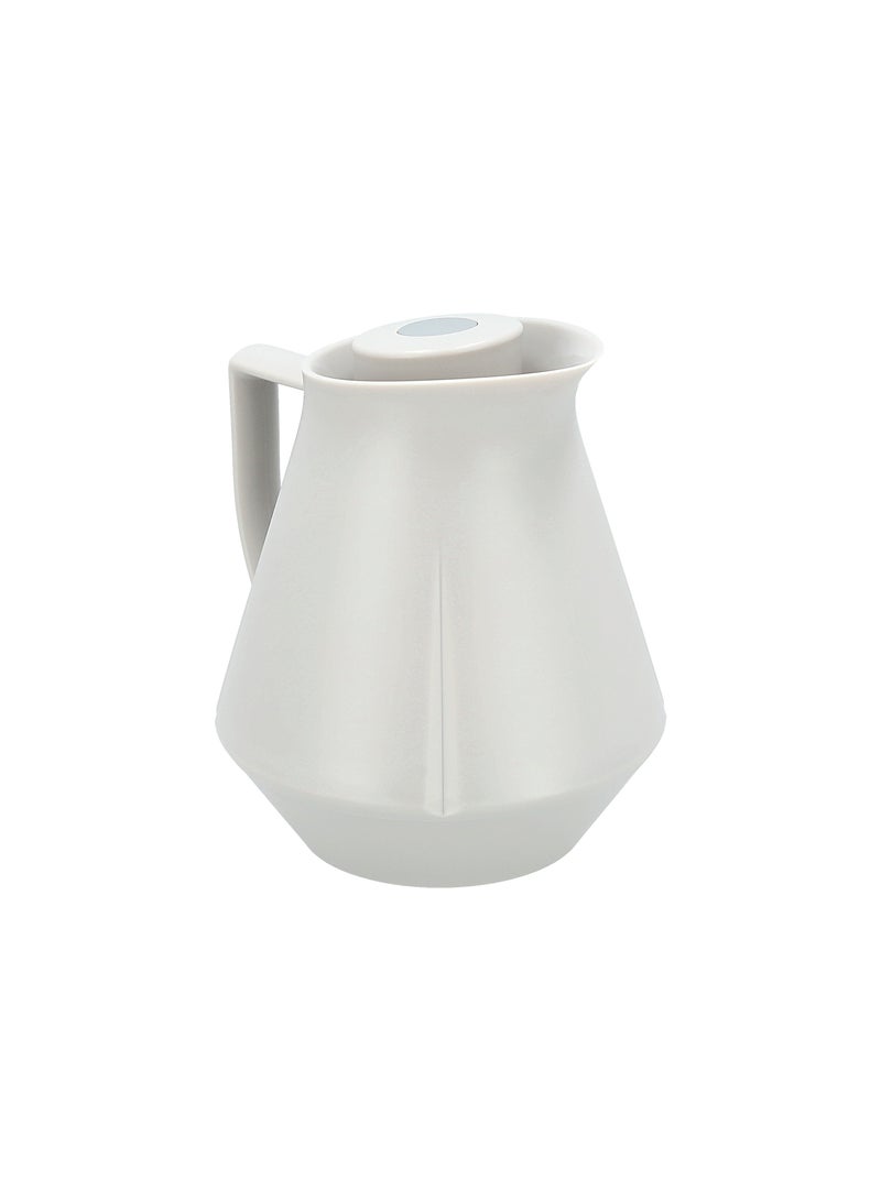 Dallaty Plastic Vacuum Flask Light Grey 1L - Image 2