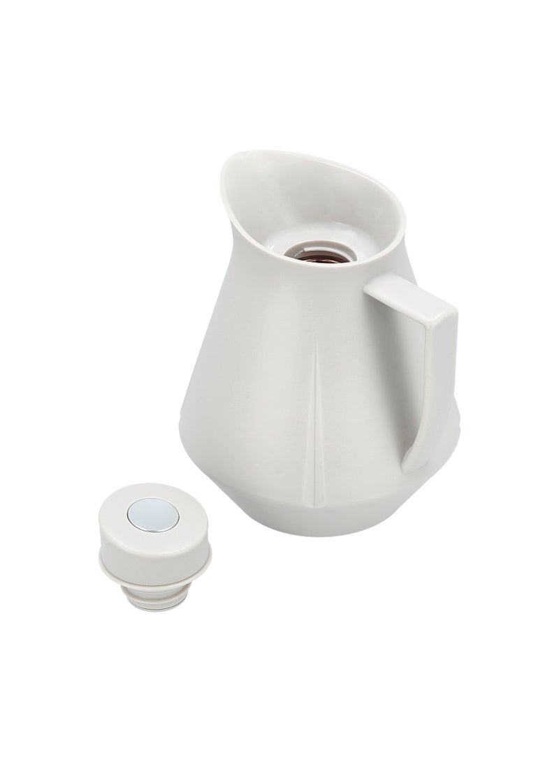 Dallaty Plastic Vacuum Flask Light Grey 1L - Image 3