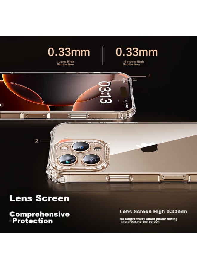 Smartdevil Iphone 16 Case, Shockproof Airbag Protective Cover, Ultra-thin Full Lens Protection, Transparent Soft Shell, Anti-yellowing, Wear-resistant, Drop-resistant, Uni Design - Image 4