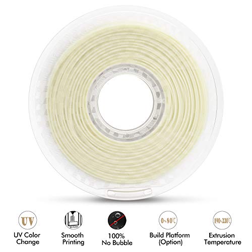 iSANMATE PLA+ 3D Printer Filament, UV or Sunlight Color Change to Blue PLA+ Filament 1.75mm,Dimensional Accuracy +/- 0.03 mm, 1 kg Spool - Image 3