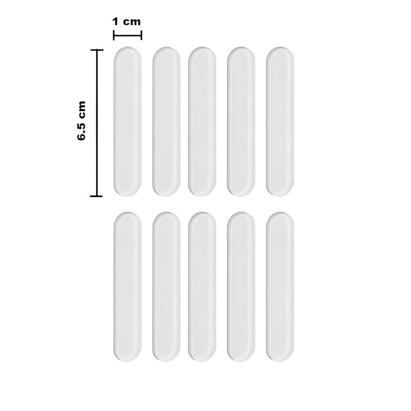 SPOLIK Silicone Door Bumper Guards Clear Rubber Self Adhesive Wall Protector Cabinet Drawer Safety Stoppers 15 Pieces Pack of 30 - Image 2