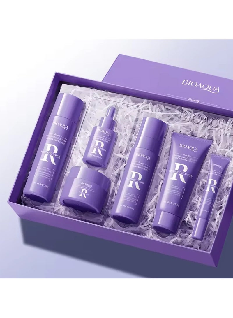 BIOAQUA مجموعة العناية بالبشرة الطبيعية من BIOAQUA سيروم الريتينول المشرق للعناية بالوجه مضاد للشيخوخة مضاد للتجاعيد مرطب مجموعة العناية بالبشرة بالريتينول - Image 2