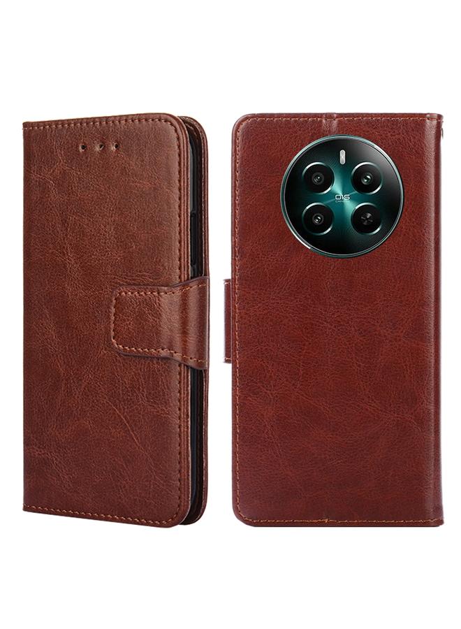 اس-توب جراب لهاتف Realme 12+ 5G جراب هاتف جلدي بملمس كريستالي - Image 1