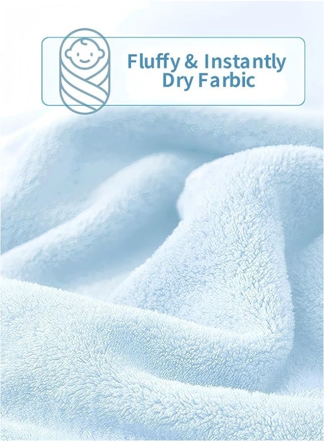 oldlaiben Hooded Baby Towel - Premium Soft Bath Towel For Baby, Newborn,Infant - Ultra Absorbent,Natural Baby Stuff Towel, Soft Bath Towel For Boys And Girls,80*80cm (Blue) - Image 5