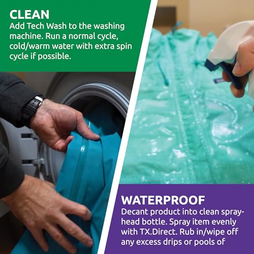 Nikwax TX.Direct Spray-On Waterproofing, 1000ml Refill, High Performance Waterproofing Renewal Treatment Restores DWR Water Repellency in Jackets, Outerwear, Rain, Ski and Snow Gear - Image 5