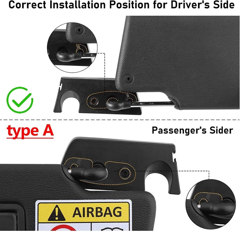 Wivplex Sun Visor Clip Repair Kit for Jeep Wrangler & Gladiator - Image 5