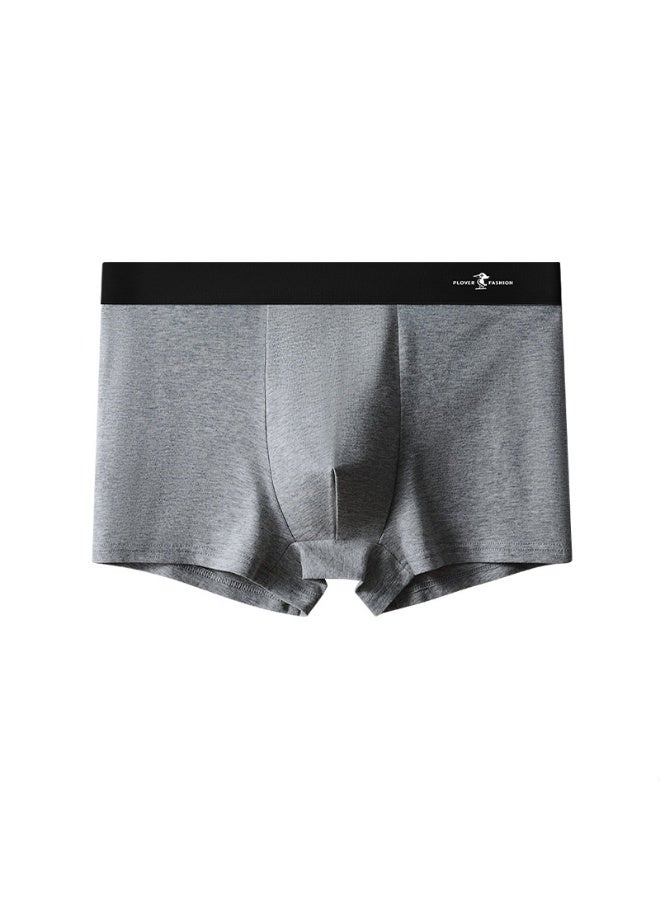 Hello 4-piece Men's Flat Corner Underpants Breathable Elastic Cotton Moisture Absorbing Comfortable Underwear Modern Fit Low Waist - Image 2