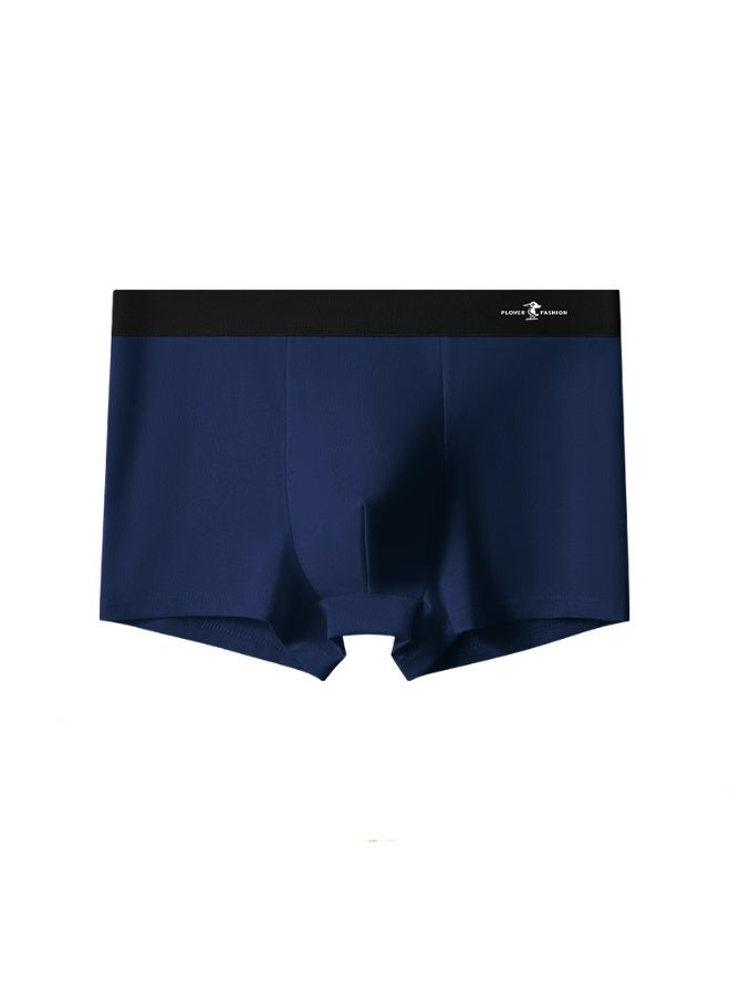 Hello 4-piece Men's Flat Corner Underpants Breathable Elastic Cotton Moisture Absorbing Comfortable Underwear Modern Fit Low Waist - Image 3