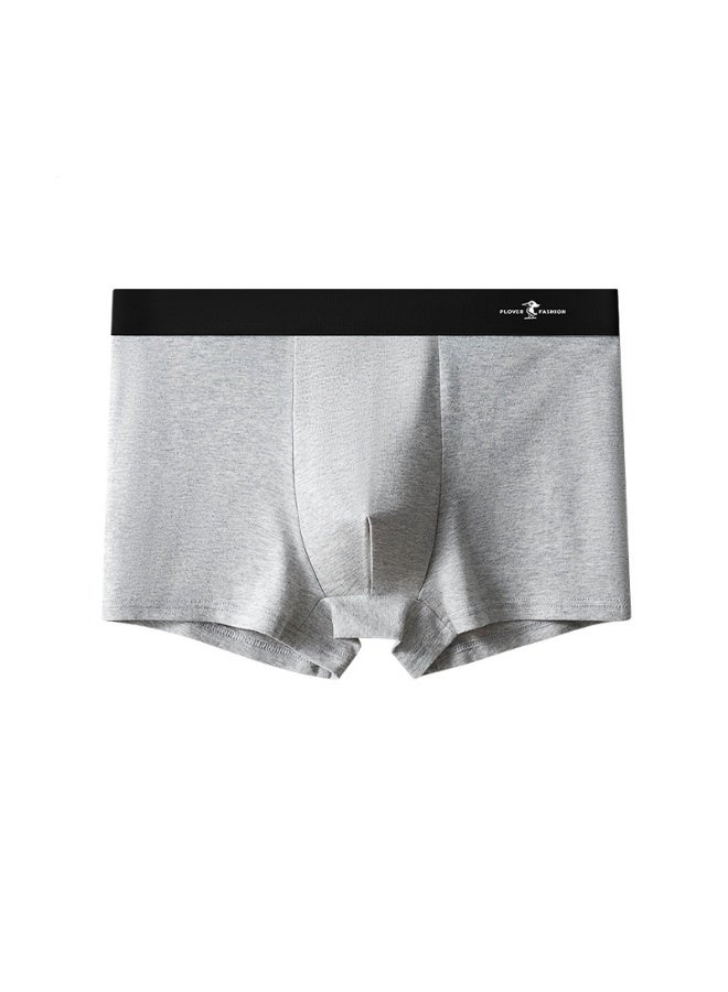 Hello 4-piece Men's Flat Corner Underpants Breathable Elastic Cotton Moisture Absorbing Comfortable Underwear Modern Fit Low Waist - Image 4