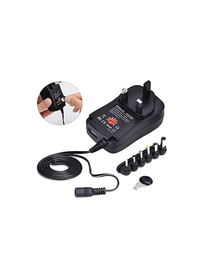 PROMASS All-in-One Power Supply: 30W Universal AC/DC Adapter with 6 Tips for UK Electronics - Image 4