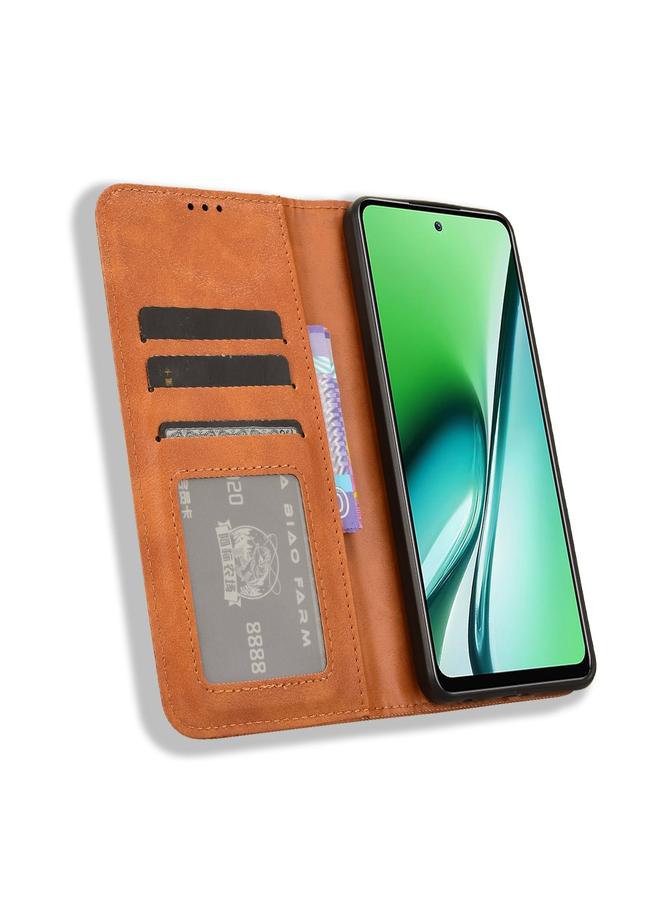 اس-توب جراب لهاتف itel RS4 مصنوع من الجلد بمشبك مغناطيسي بتصميم كلاسيكي - Image 4