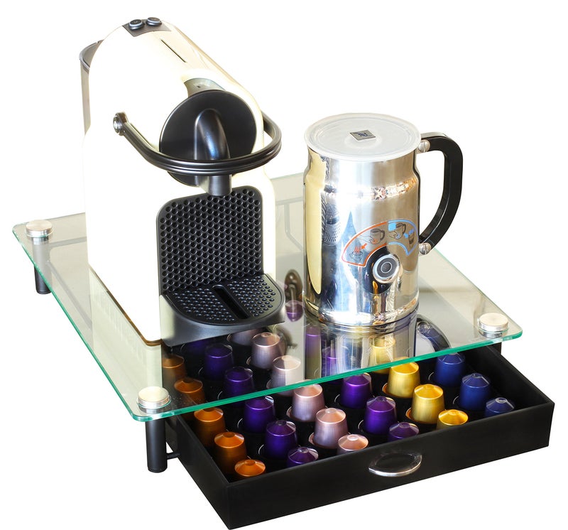 Deco Brothers DecoBrothers Tempered Glass Coffee Pod Drawer Compatible with Nespresso Original Line, 42 Capsules - Image 3