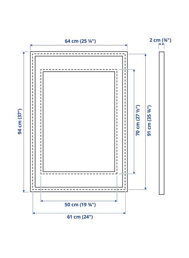 Frame, gold-colour, 61x91 cm - Image 5
