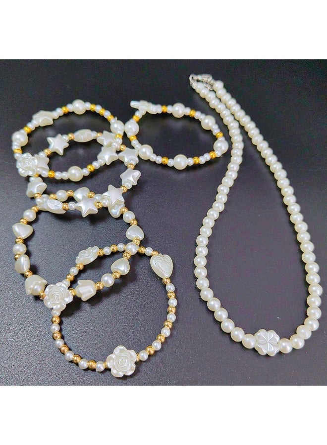 Capstro 24 Grid Pearl Beads Bracelet Making Kit – 1030 PCS Imitation Pearl Beads in 24 Colors with Charms, Clasps, Strings & Storage Box | DIY Jewelry Craft Kit for Kids & Girls Ages 6–12 - Image 5