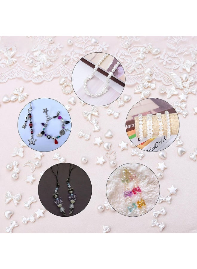 Capstro 24 Grid Pearl Beads Bracelet Making Kit – 1030 PCS Imitation Pearl Beads in 24 Colors with Charms, Clasps, Strings & Storage Box | DIY Jewelry Craft Kit for Kids & Girls Ages 6–12 - Image 3