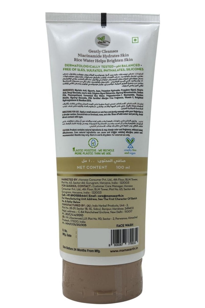 Mamaearth MAMA EARTH FACEWASH RICE 100ml - Image 2
