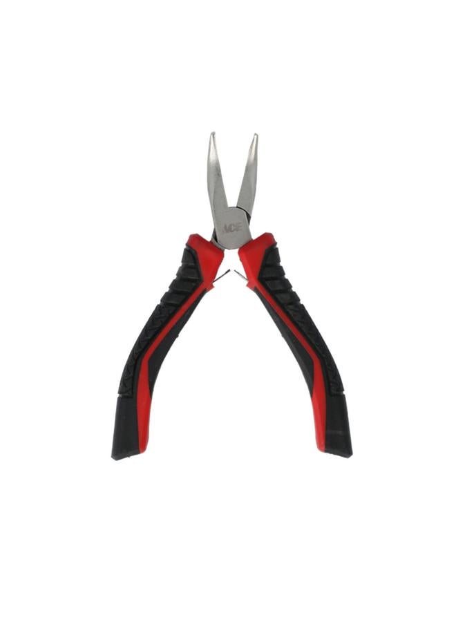 ACE Precision Bent Nose Plier Black and Red 4.5inch - Image 2