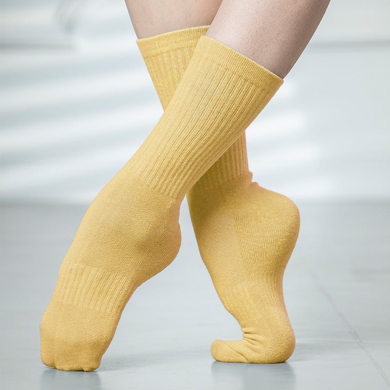 Trainbo Modern Dance Socks Dance Classical Dance Non-Slip Practice Socks Cotton Long Tube Men'S And Women'S Thickened Ballet Socks - Image 1