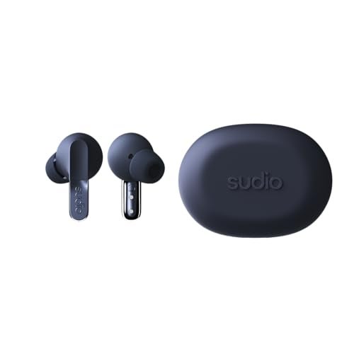 Sudio N3 Pro Wireless Earbuds – Active Noise Cancelling (ANC), 30-Hour Playtime, Sweat & Splashproof, Eco-Friendly Design with Recycled Materials, Comfortable Fit, Premium Metallic Finish (Blue) - Image 2