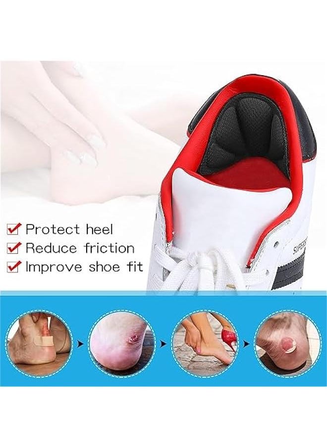 8 Back of Heel Cushion InsertsMesh Heel Cushion PadsReusable Heel Guards Liners，Shellshaped heel Pads