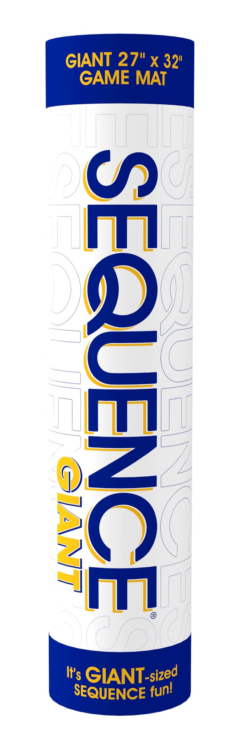 Jax Giant (aka Jumbo) SEQUENCE Game - Tube Edition with Cushioned Mat (27" x 32") Cards and Chips, Package Colors May Vary. - Image 1