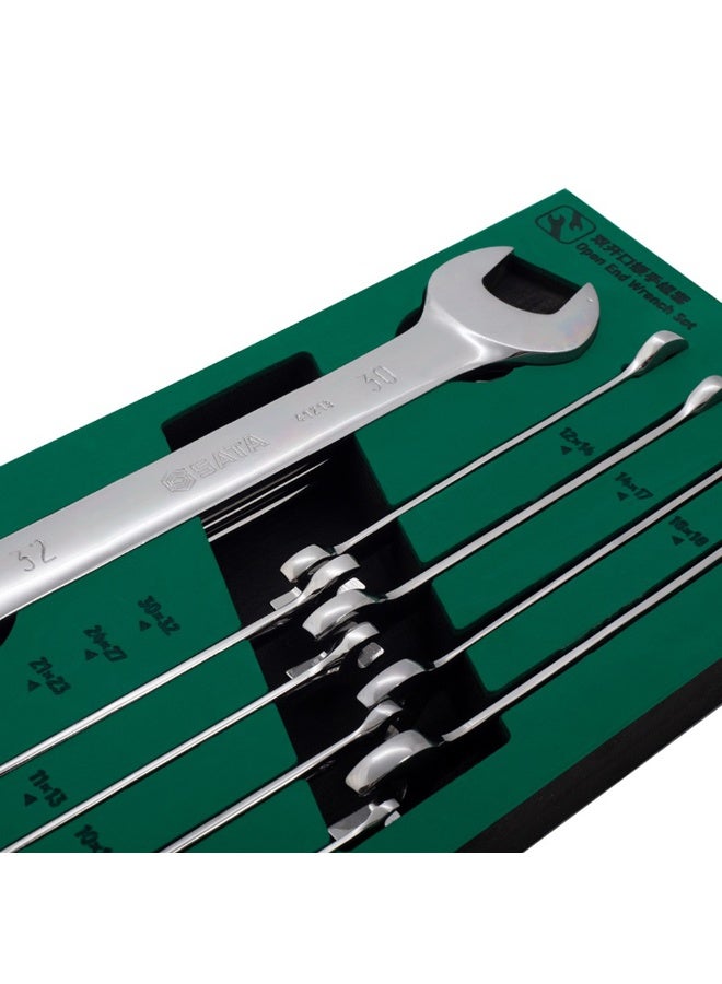 SATA ST09904-02 10-Piece Metric Open End and Combination Ratcheting Wrench Tray Set - Image 4