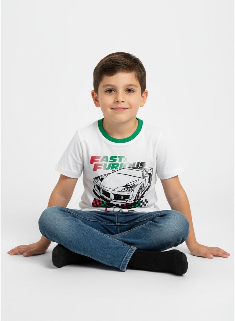 general T-SHIRT BOYS SOUVENIR SS 2-8 YRS HT-FAST & FURIOUS - Image 4