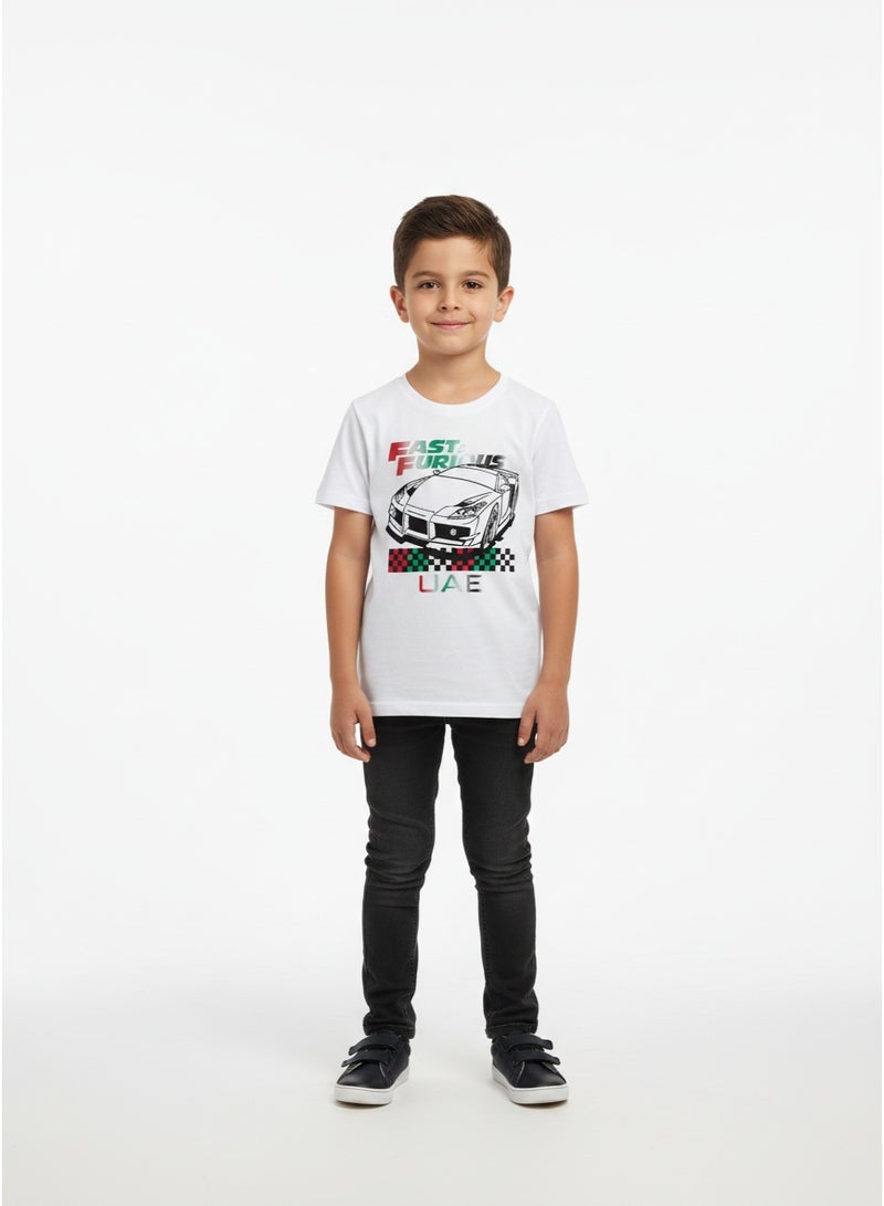 general T-SHIRT BOYS SOUVENIR SS 2-8 YRS HT-FAST & FURIOUS - Image 1