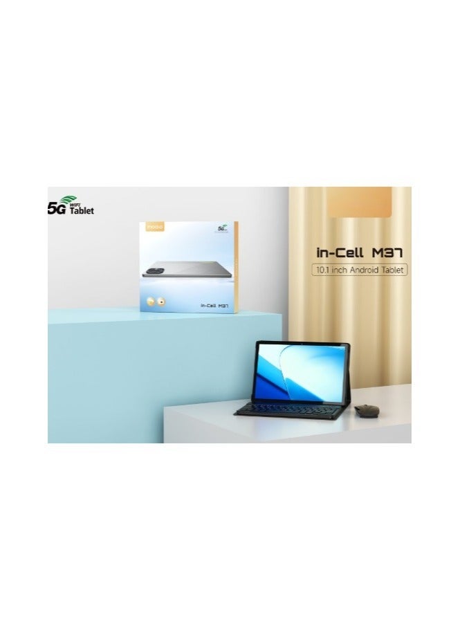 REBENUO M37 Android 12 Tablet 8GB RAM 512GB Memory, 5G Dual Sim - 10.1-Inch Incell DIsplay Tablet PC - Grey. - Image 4