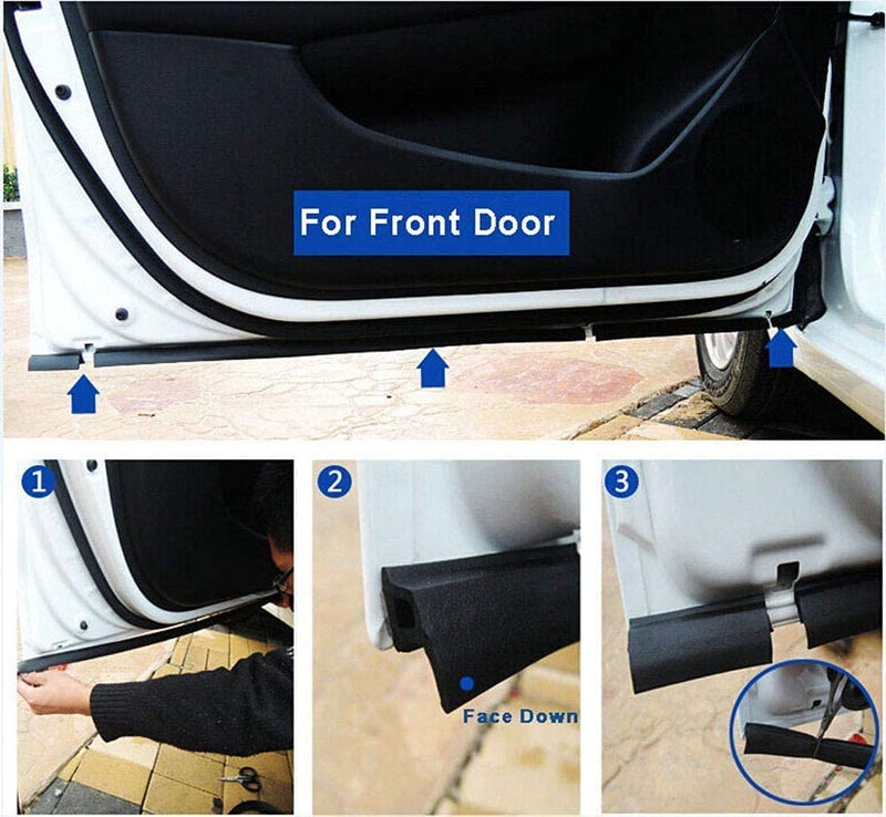 Automaze Car Window, Door Rubber Beading Seals for Dust, Water, Sound Protection with Adhesive Tape (P Type 4 Meters) - Image 3