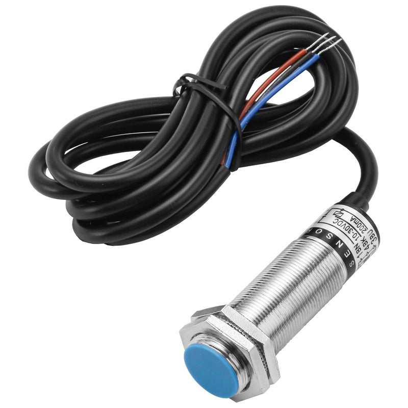 Heschen M18 Capacitive Proximity Sensor Switch Shield Type LJC18A3-5-Z/AY Detection 5mm 10-30VDC 200mA PNP Normally Closed(NC) 3 Wires - Image 1