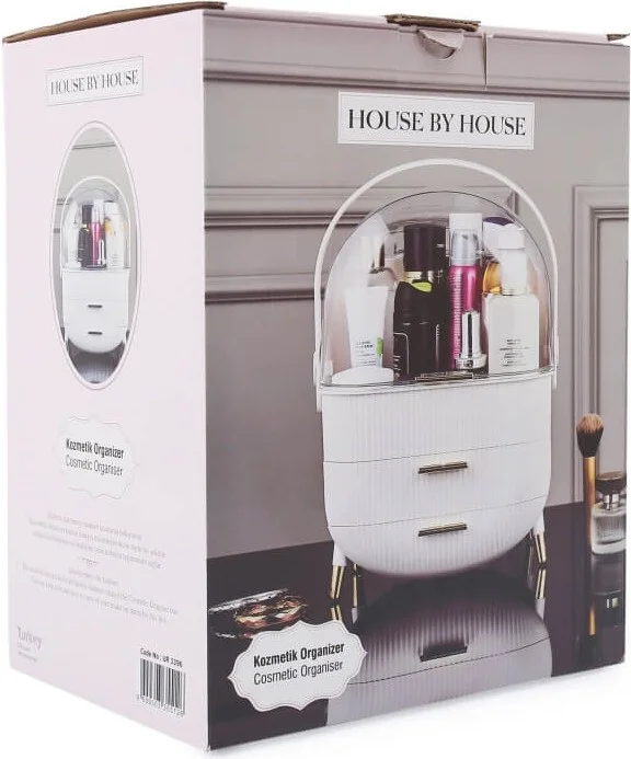 Piev House By House Drawer Makeup Cosmetic Organizer Organizer Gray
