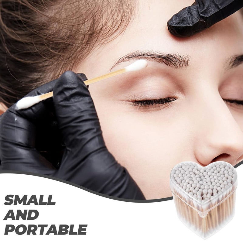 مسحات قطنية مزدوجة الرأس لتنظيف الرموش، أدوات مكياج يمكن التخلص منها - Image 4