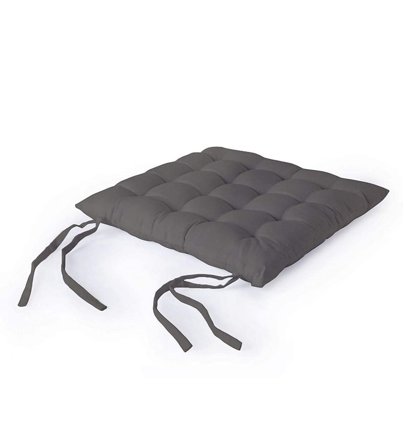 MITULSquare Chair PadSeat CushionCar Seat PadOffice Chair PadStool CushionCotton Chair Pad 40X40 CM Square Gray 6 - Image 3
