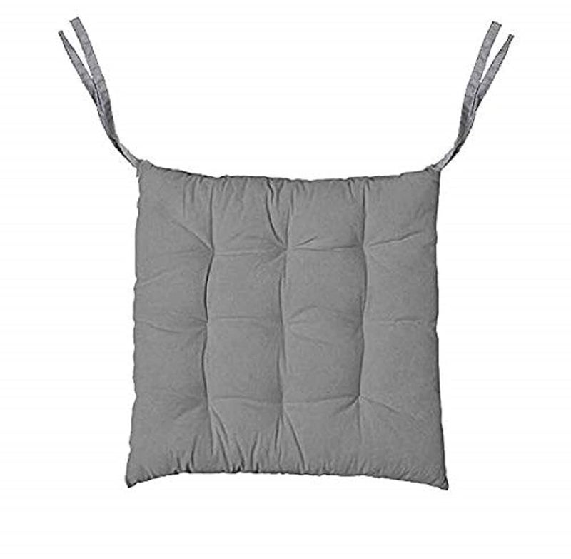 MITULSquare Chair PadSeat CushionCar Seat PadOffice Chair PadStool CushionCotton Chair Pad 40X40 CM Square Gray 6 - Image 2