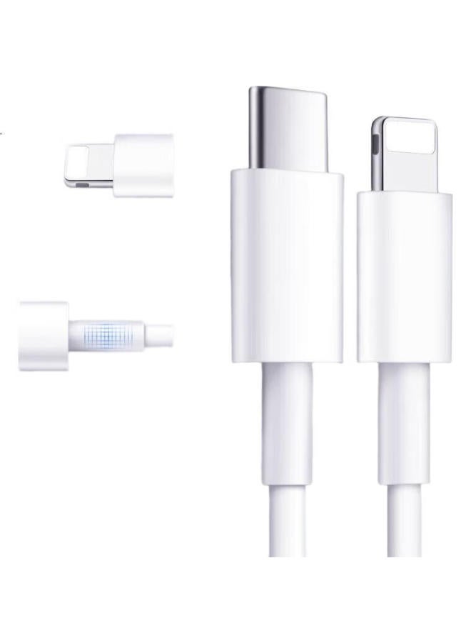 Trendy Style Chuanfan Compatible Apple Data Cable, Fast Charging 20W Pd Charging Cable, Type-C Apple 14/13/12/11/X/8/Pro/Max/Ipad, Bluetooth Headphone Charger Cable - Image 1