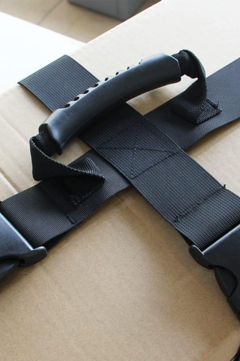Cross-Style Carrying Strap with Handle, Handheld Belt for Safely Moving and Lifting Heavy Boxes, Adjustable Belt - Image 2