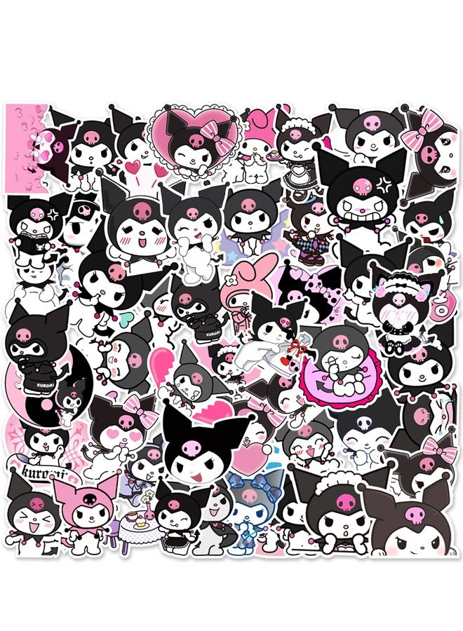 50-Piece Sanrio Kurumi Laptop Skateboarding Luggage Cup Mobile Phone Case Decoration Waterproof Stickers - Image 1
