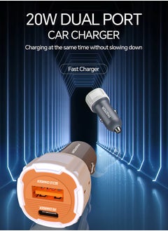 Faster 20W Dual Port Fast Car Charger - Car Mobile Charger with USB-C and USB-A Ports - Built-in Safety Features, Stable Charging in Bumpy Conditions - Fast Charging Compatible with iPhone Android  - Image 4