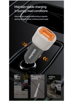 Faster 20W Dual Port Fast Car Charger - Car Mobile Charger with USB-C and USB-A Ports - Built-in Safety Features, Stable Charging in Bumpy Conditions - Fast Charging Compatible with iPhone Android  - Image 5