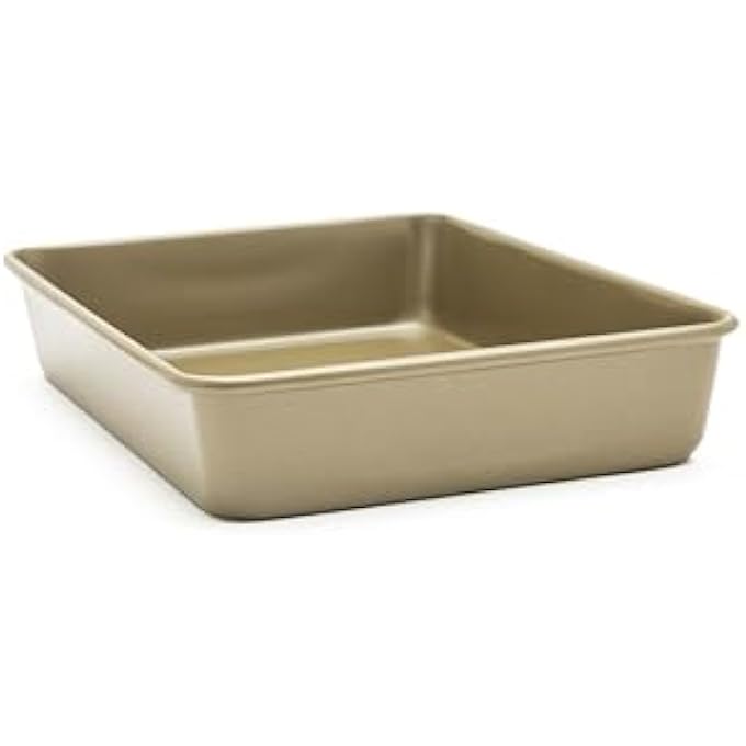 بيرجنر صينية تحميص مستطيلة من الفولاذ الكربوني Bakeright Pro بطول 35 سم × عرض 25 سم × ارتفاع 6 سم، لون بني فاتح - Image 2