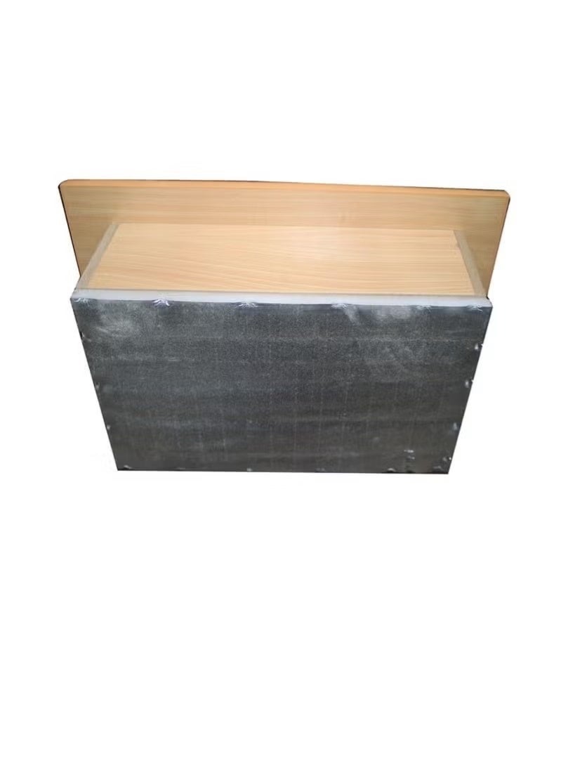 Window AC cover shelf with rear thermal insulation to cover the AC vent; air conditioner cover with a sturdy 18mm thick wooden frame. - Image 3