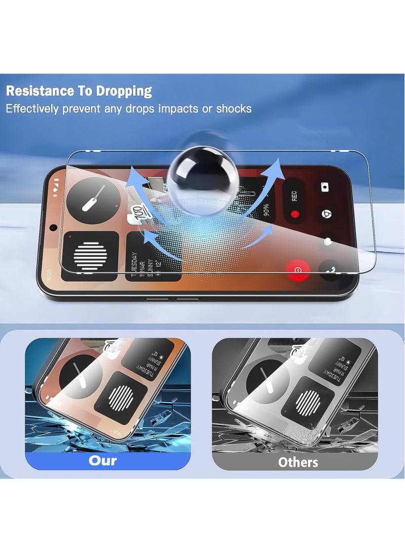 [1+2] for Nothing Phone 3a Pro Case and Screen Protector Accessorise, 360 Degree Full Body Hard Plastic Material Protective Back Cover, Detachable Split Slim Fit Shockproof Casing - Image 2
